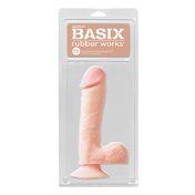 PD Basix 7.5in Dong Balls & Suction Beig
