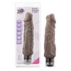 X5 Plus Hard On 9in Vibr Dildo Brown