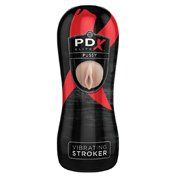 PDX Elite Vibrating Stroker Pussy Beige