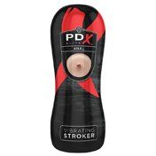 PDX Elite Vibrating Stroker Anal Beige