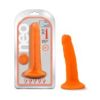 Neo 6in Dual Density Dildo Neon Orange