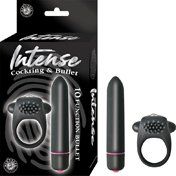 Intense Cockring And Bullet Black