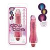 Glow Dicks Molly 8in Vibrat Glitter Pnk