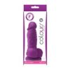 Colours Pleasures 4in Dildo Purple