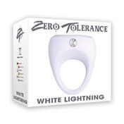 ZT White Lightning Vibr Cockring White