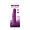 Colours Pleasures 7in Vibr Dildo Purple