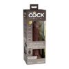 King Cock Elite 7in VibDualDensRem Brn
