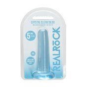 RealRock CC 5in Straight Dildo WSuct Blu