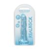 RealRock CC 7in Twist Dildo WSuction Blu