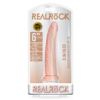 RealRock 6in Slim Dildo W/Suction Beige