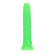 Realrock GITD Slim 8in Dildo Neon Green