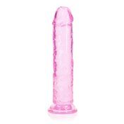RealRock CC 8in StraightDildoNoBall Pink