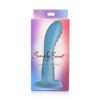 Simply Sweet Ribbed Silicon Dildo 7in Bl