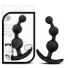 Luxe Be Me 3 Anal Beads Plug Black