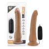 Dr. Skin 8.5in Vibrating Dildo Tan