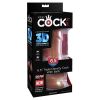 King Cock Plus 6.5in TriplDens Balls Tan