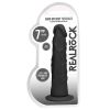 RealRock 7in Dildo W/ Suction Cup Black
