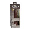 King Cock Elite 7in VibDualDensRem Brn