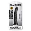 RealRock 6in Slim Dildo W/Suction Black