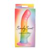 Simply Sweet Ribbed Sili Dildo 6.5in Rai