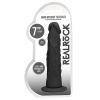 RealRock 7in Dildo W/ Suction Cup Black