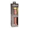 King Cock Elite 9in DualDens Sili Beige