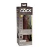 King Cock Elite 7in VibDualDensRem Brn